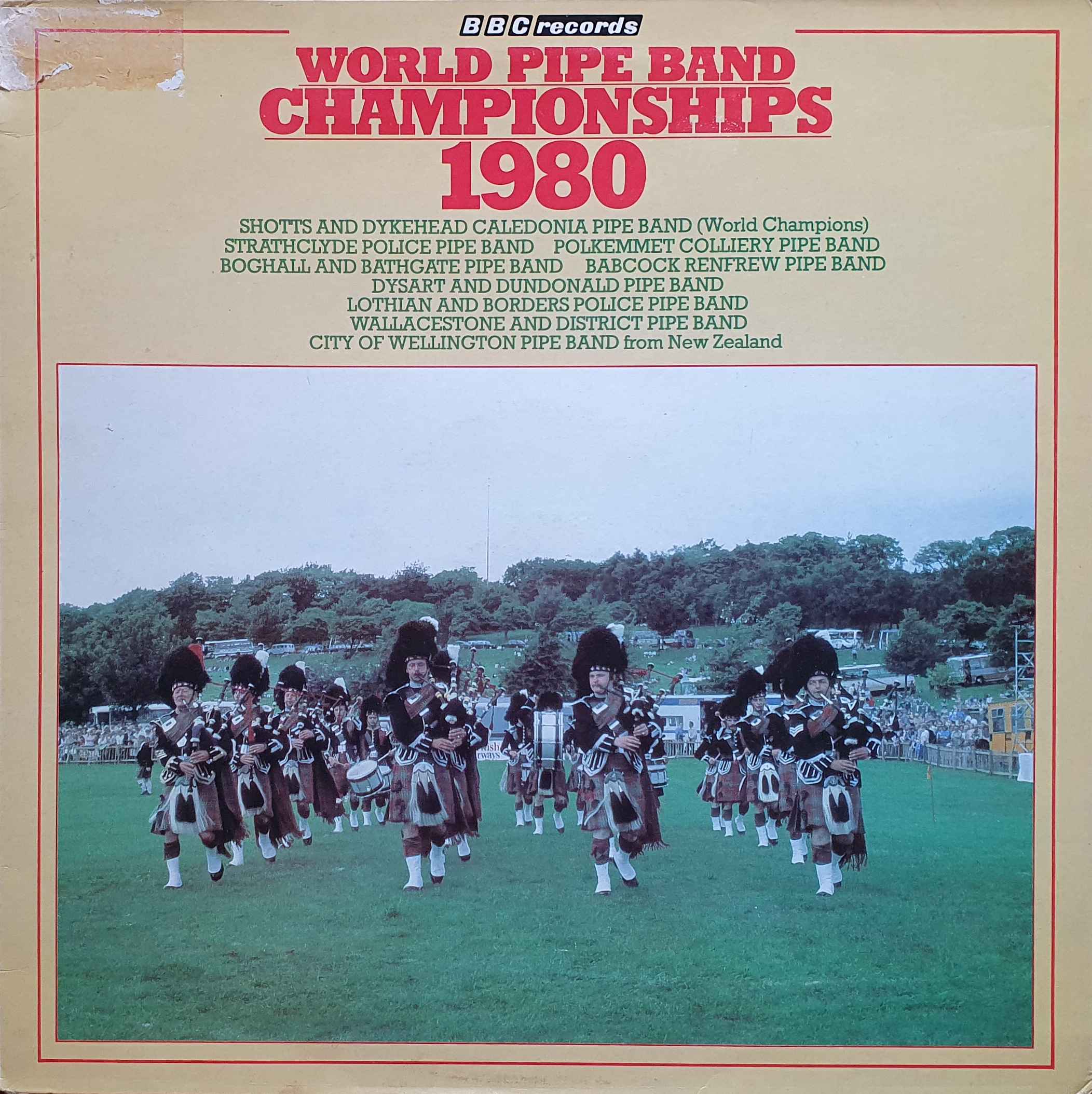 Picture of REC 401 World pipe band championships 1980 by artist Various from the BBC albums - Records and Tapes library