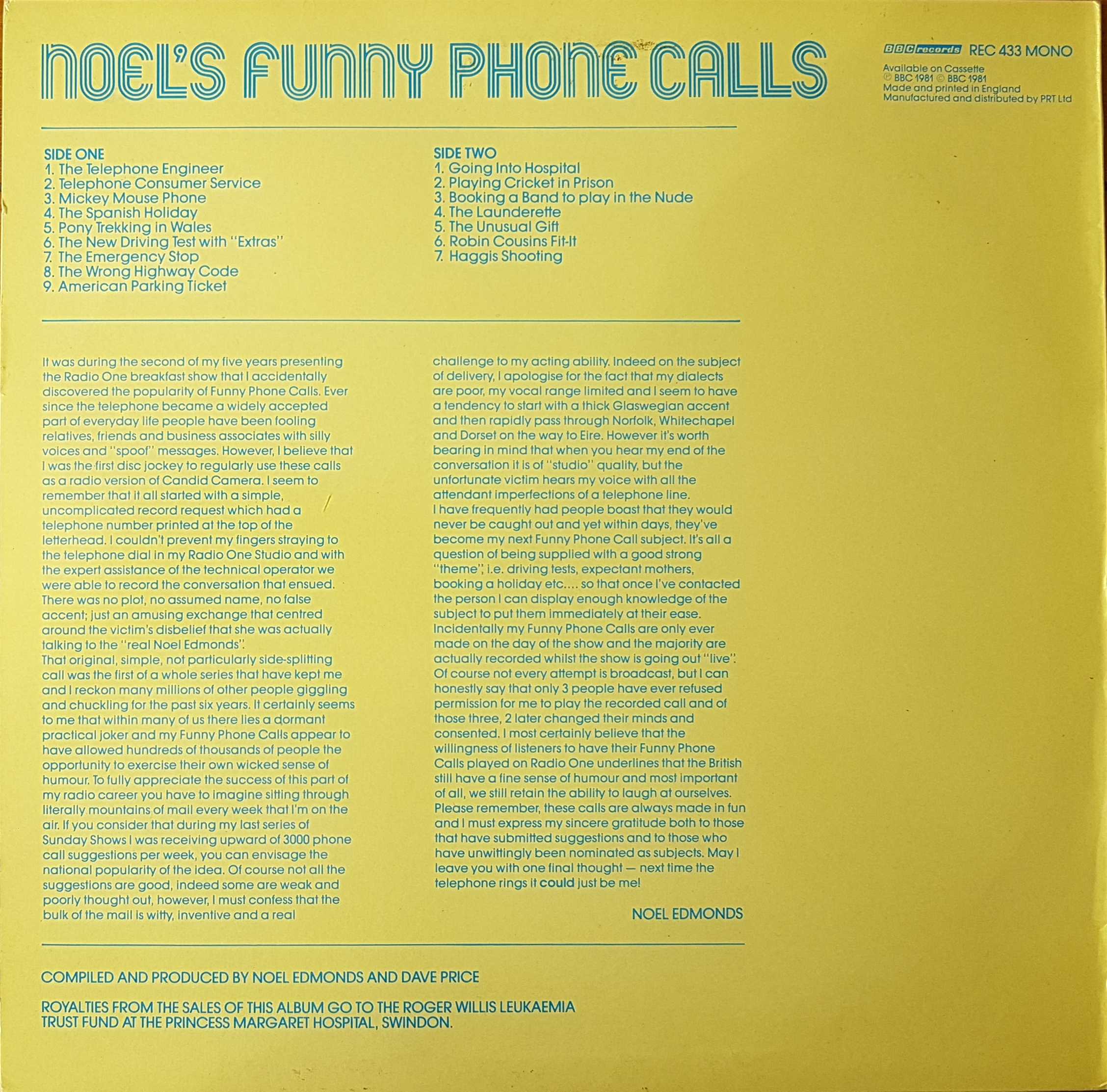 Noel's funny phone calls