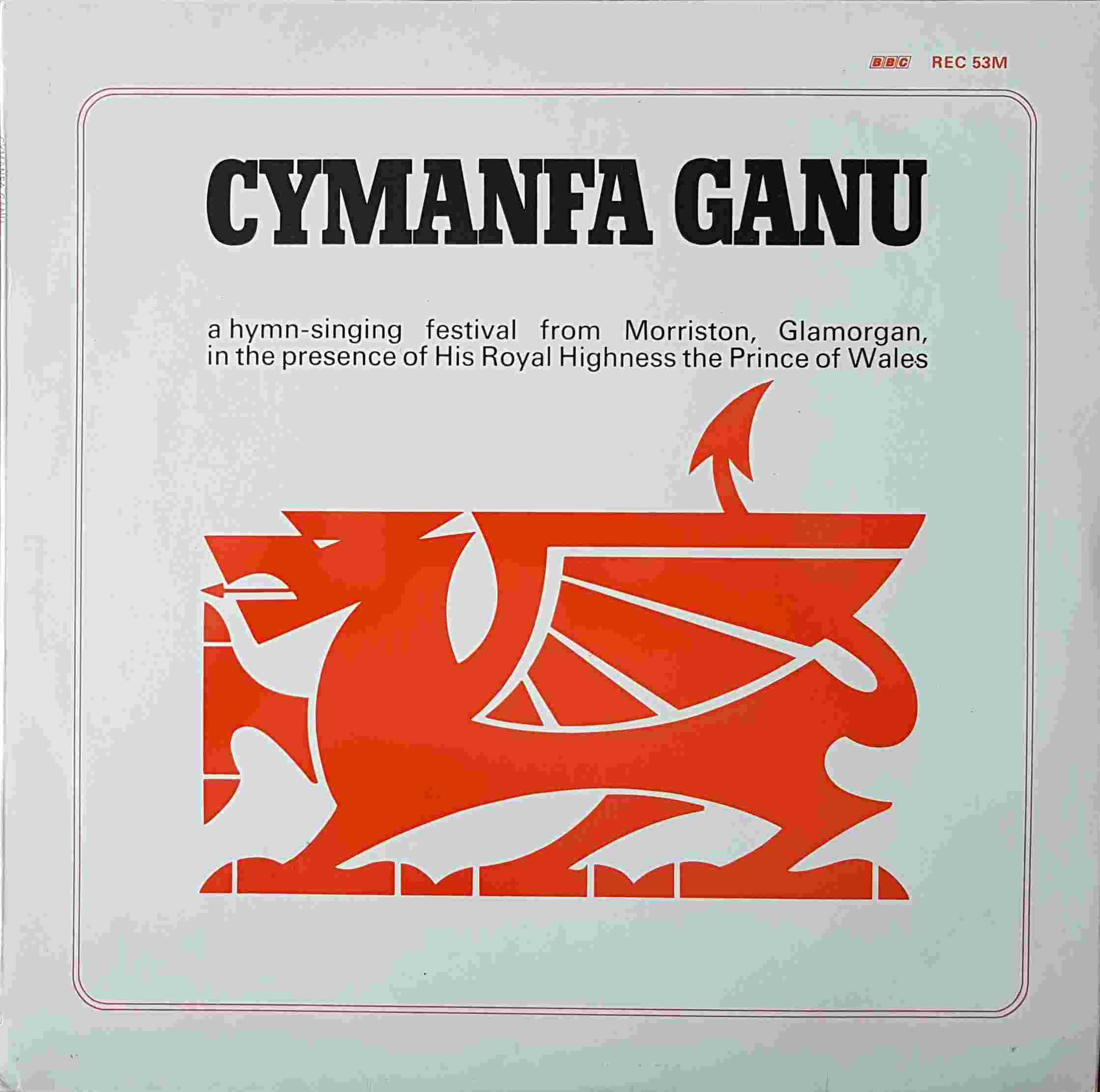 Picture of REC 53 Cymanra Ganu 1969 by artist Various from the BBC albums - Records and Tapes library