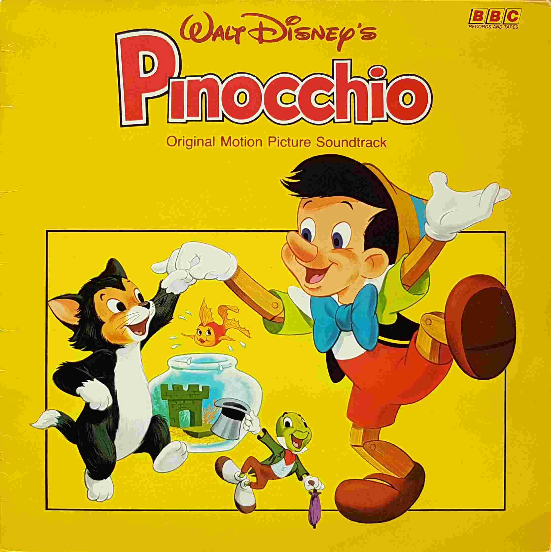 Picture of REC 540 Pinocchio by artist Leigh Harline / Ned Washington / Paul J. Smith / Ed Plumb from the BBC albums - Records and Tapes library