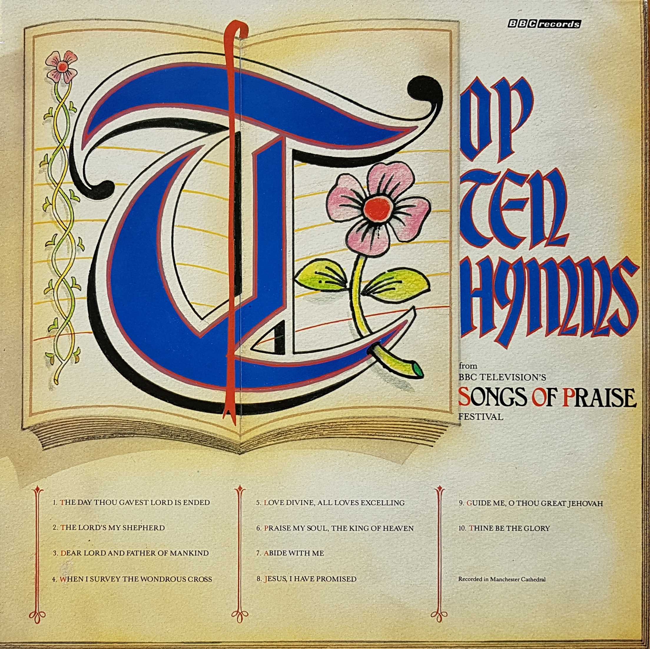 Picture of REC 556 Top ten hymns by artist Various from the BBC albums - Records and Tapes library