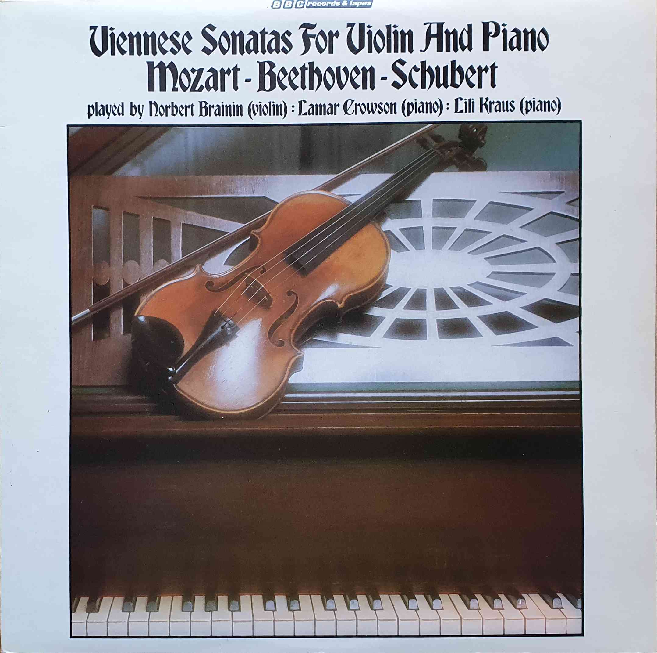 Picture of REF 313 Viennese sonatas for violin and piano by artist Mozart / Schubert / Beethoven from the BBC albums - Records and Tapes library