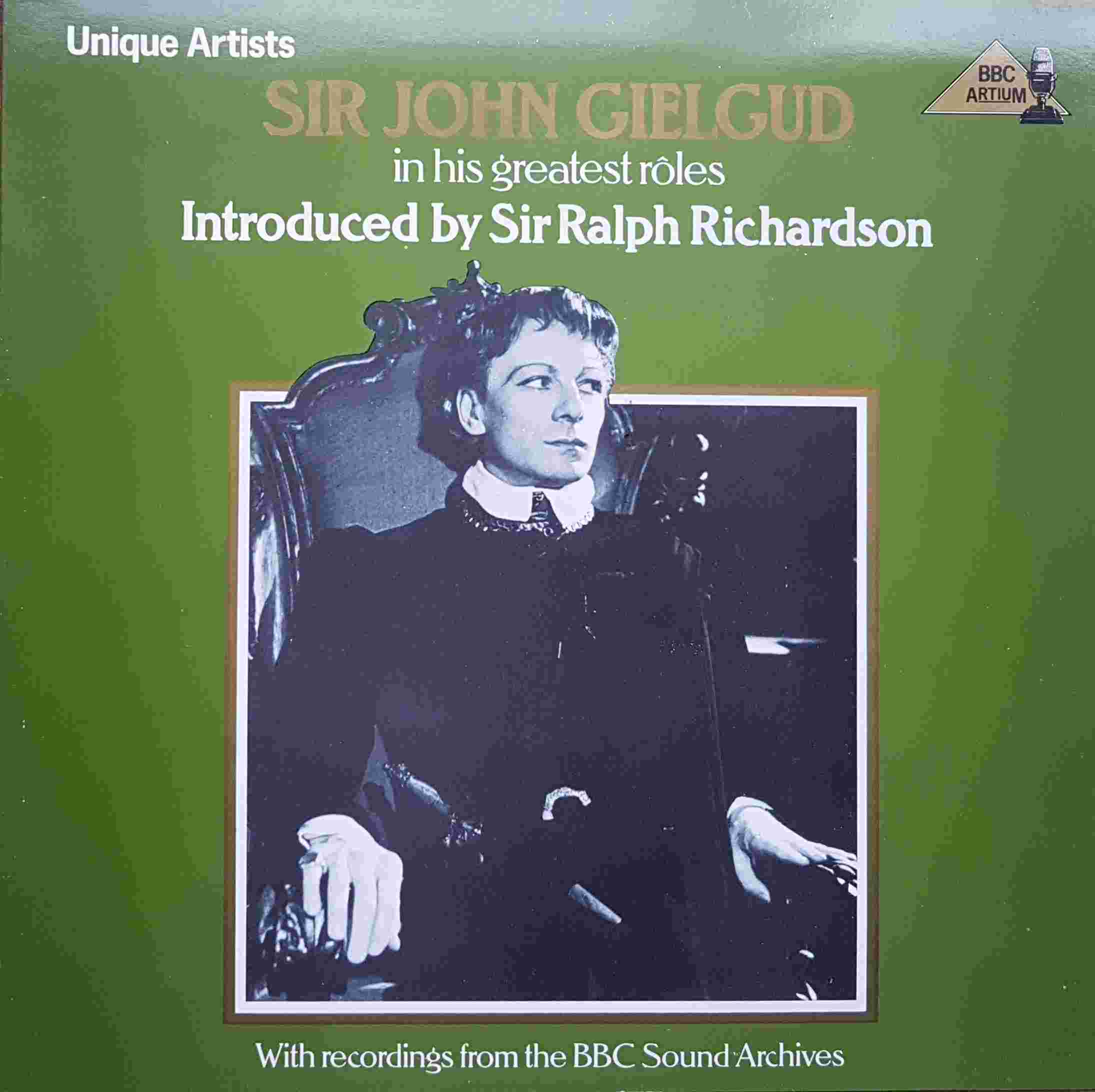 Picture of REGL 351 Sir John Gielgud in his greatest roles by artist Sir John Gielgud from the BBC albums - Records and Tapes library