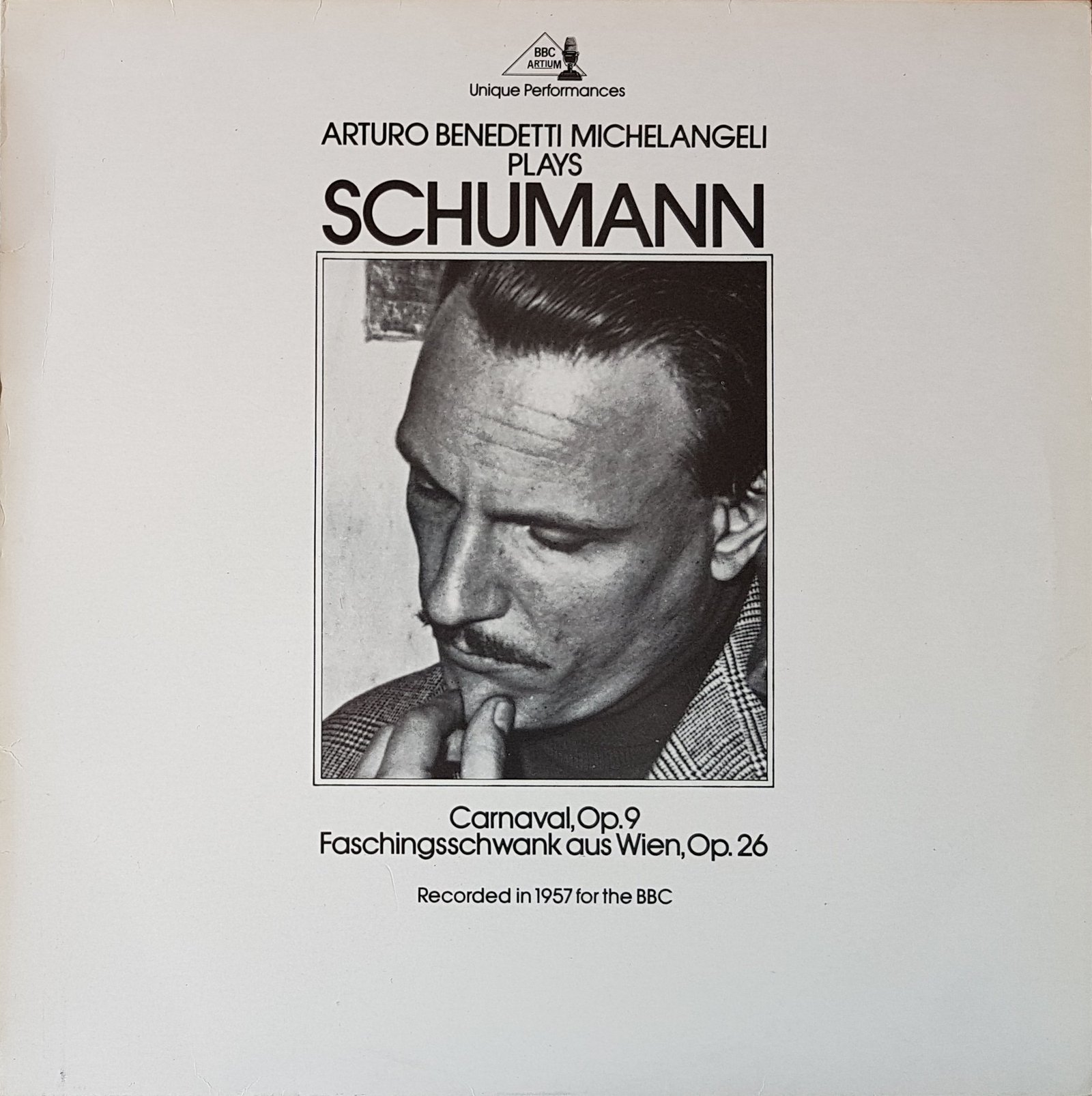 Picture of Arturo Benedetti Michelangeli plays Schumann by artist Arturo Benedetti Michelangeli from the BBC albums - Records and Tapes library