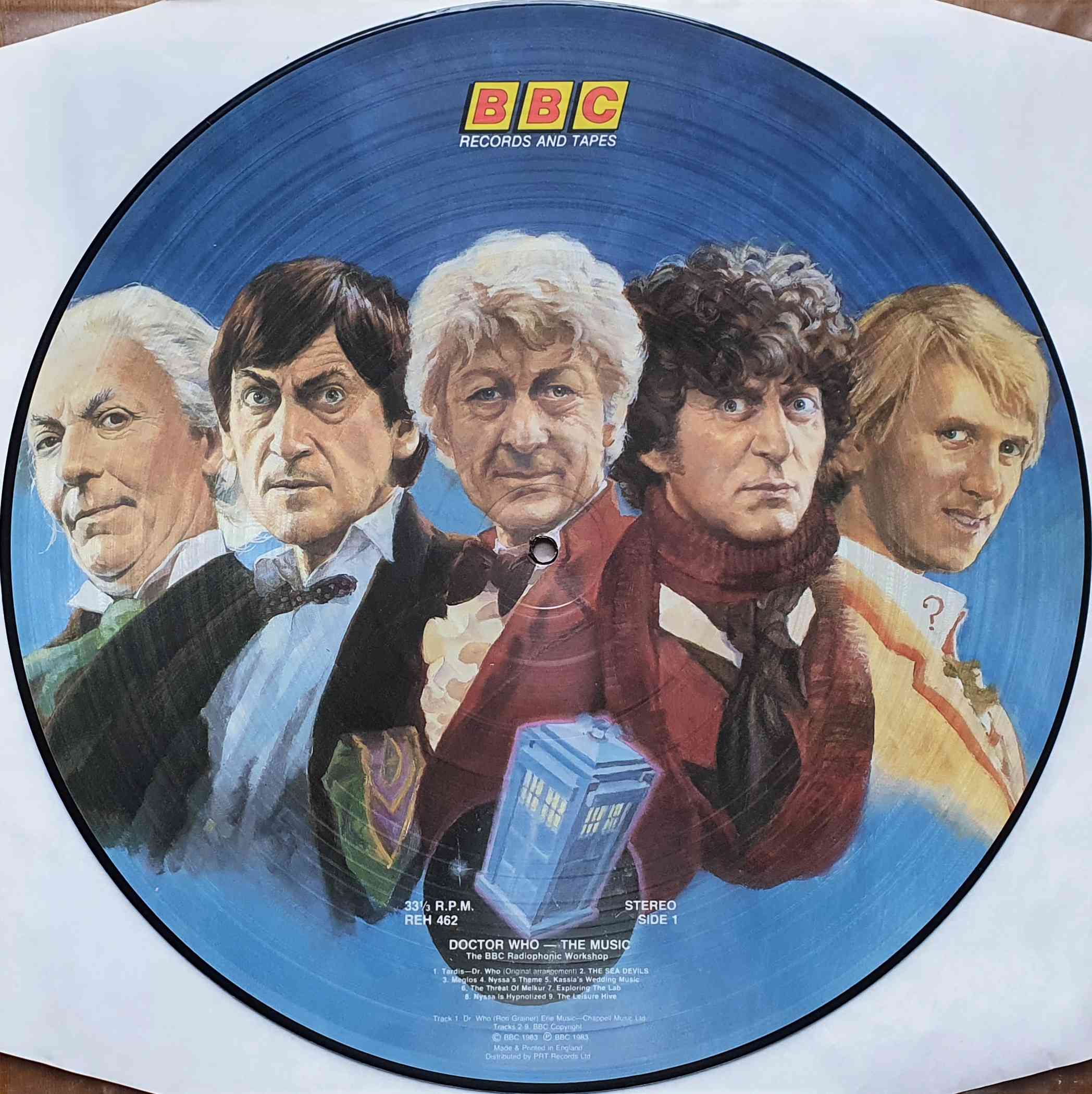 Picture of REH 462 P Doctor Who - The music - Picture Disc by artist Various from the BBC albums - Records and Tapes library