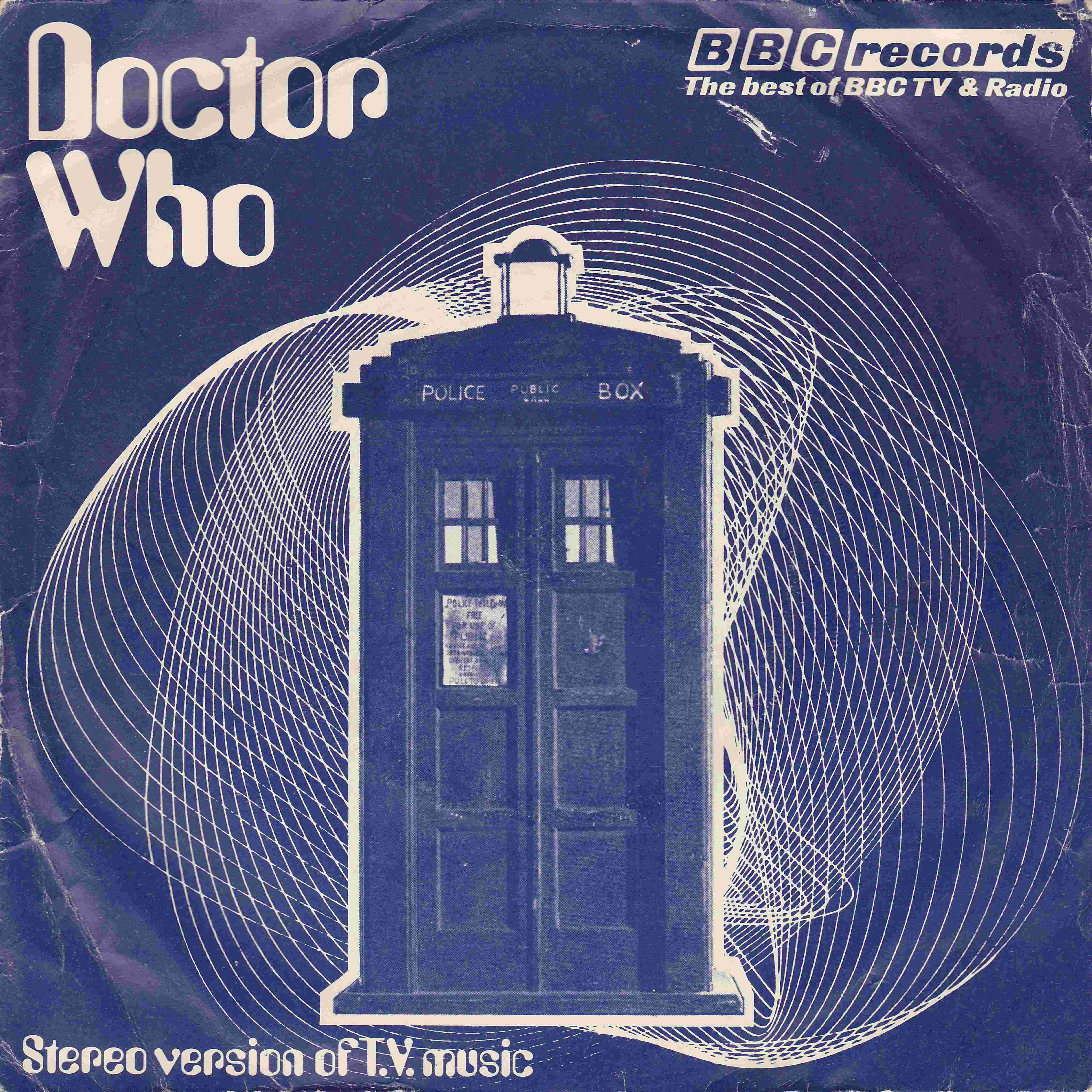 Picture of Doctor Who by artist Ron Grainer from the BBC singles - Records and Tapes library