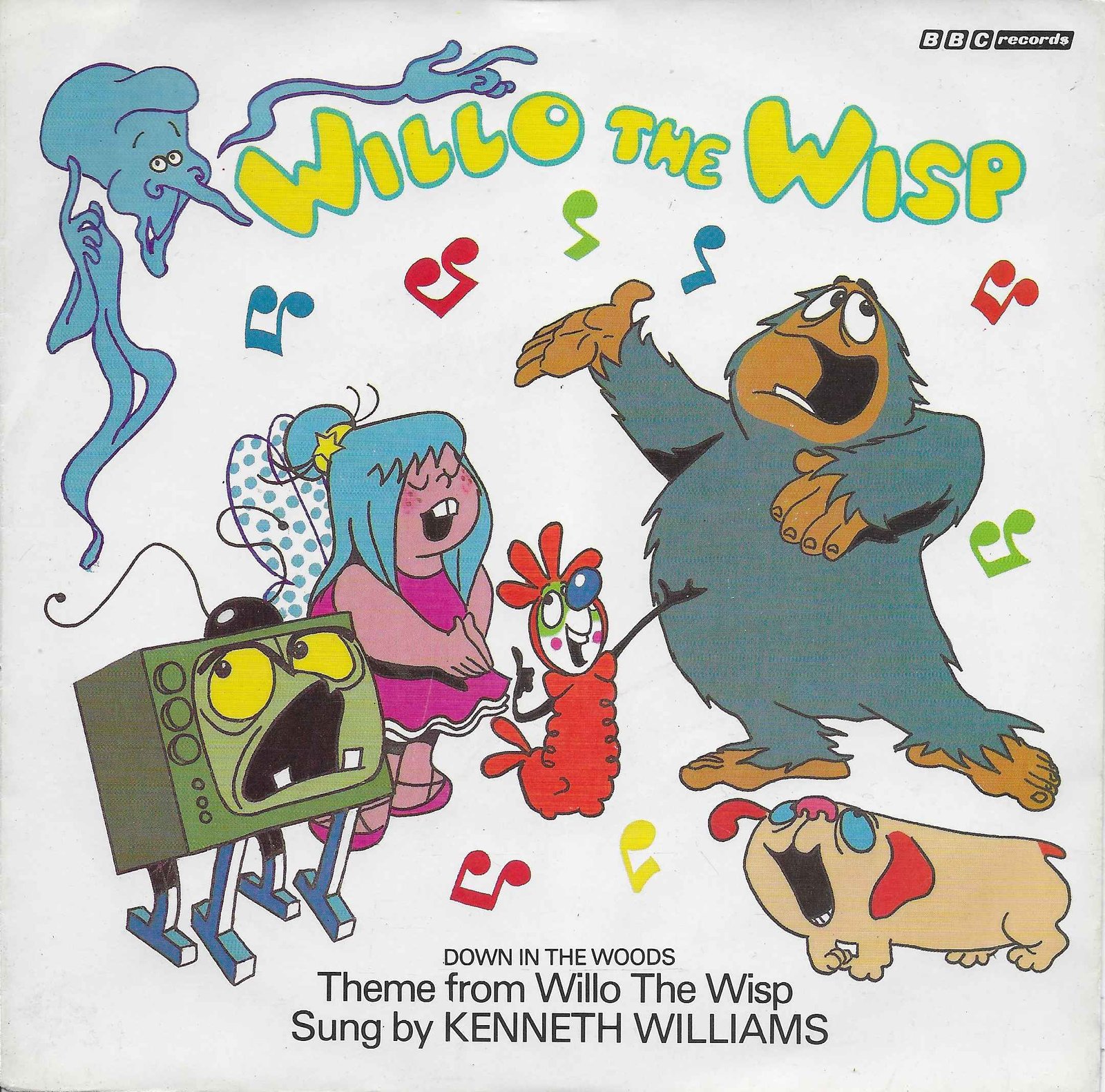 Picture of Down in the woods (Willo the Wisp) by artist Nick Spargo / Tony Kinsey / Kenneth Williams from the BBC singles - Records and Tapes library