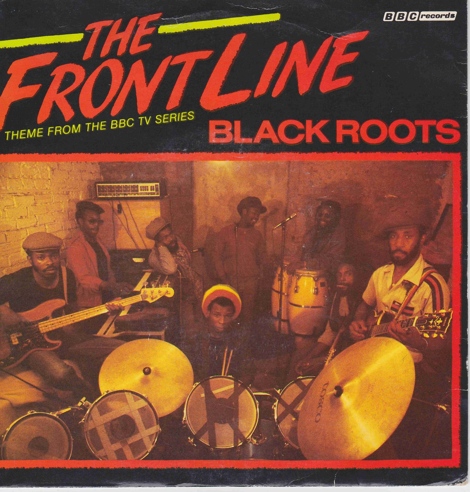 Picture of The front line by artist Black Roots from the BBC singles - Records and Tapes library