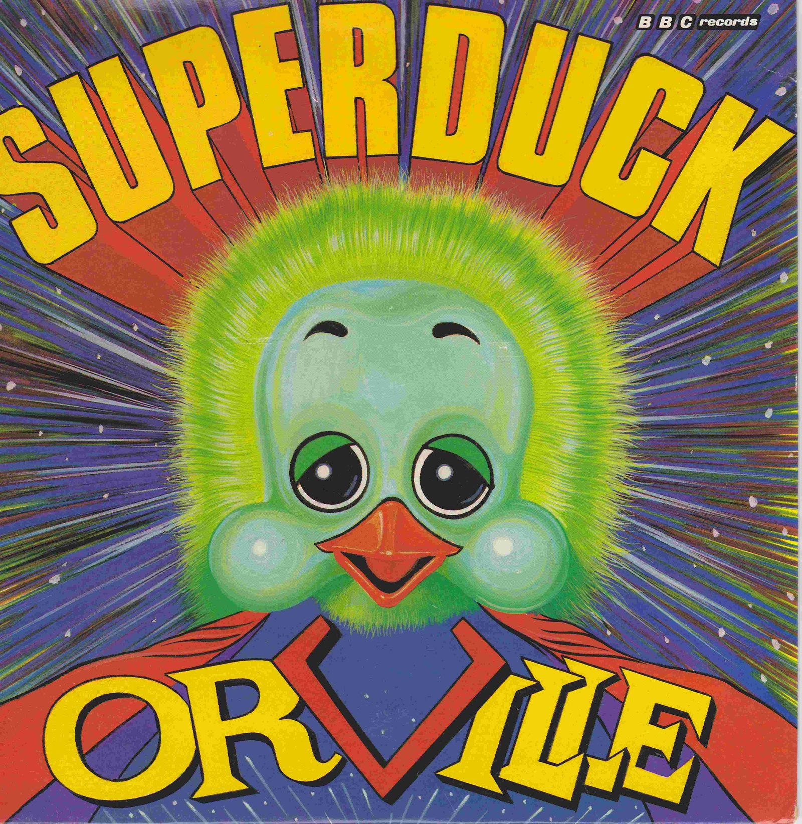 Picture of Superduck by artist Keith Harris from the BBC singles - Records and Tapes library