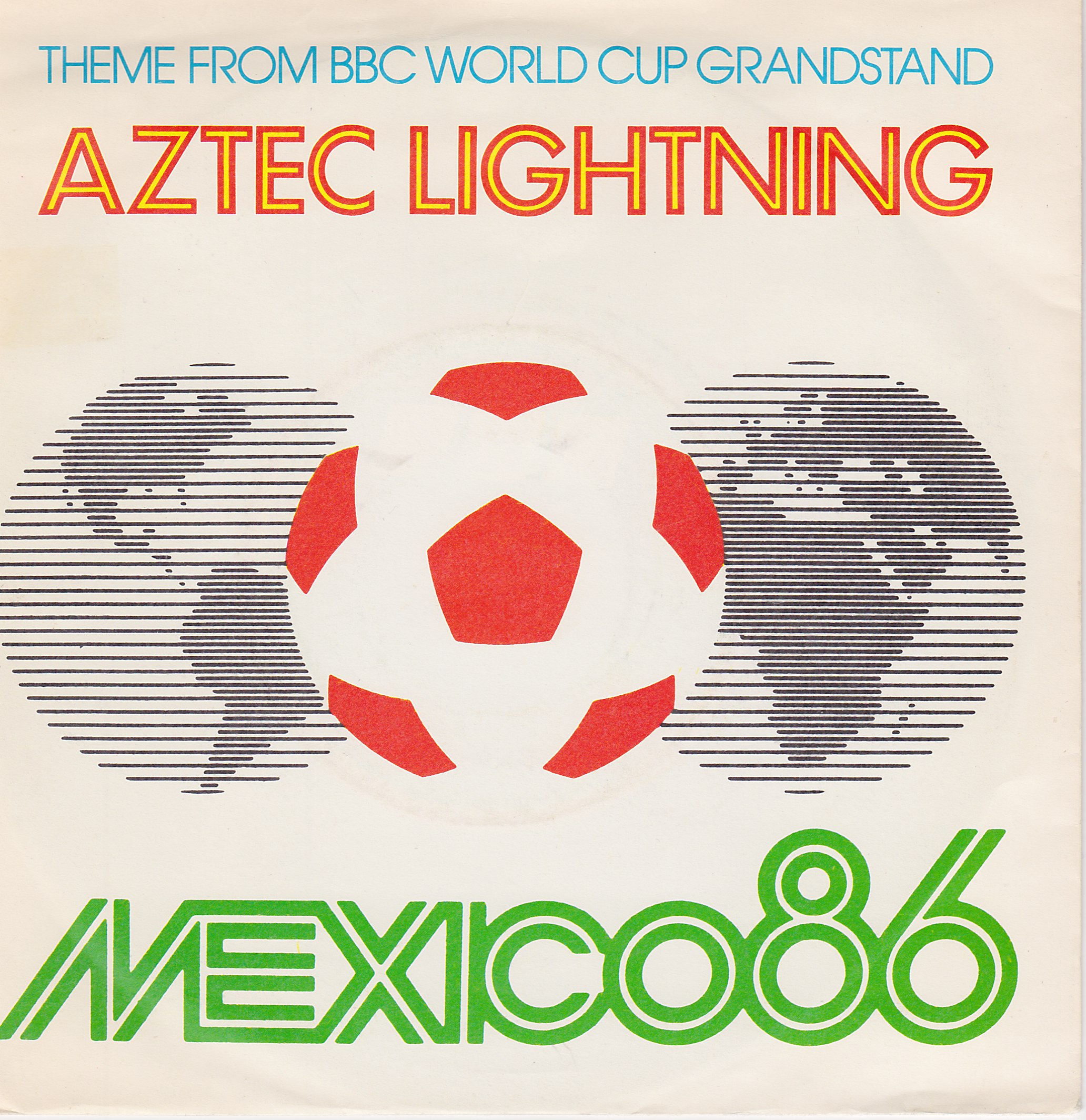 Picture of RESL 184 Aztec lightning (World cup grandstand '86) by artist Heads from the BBC records and Tapes library