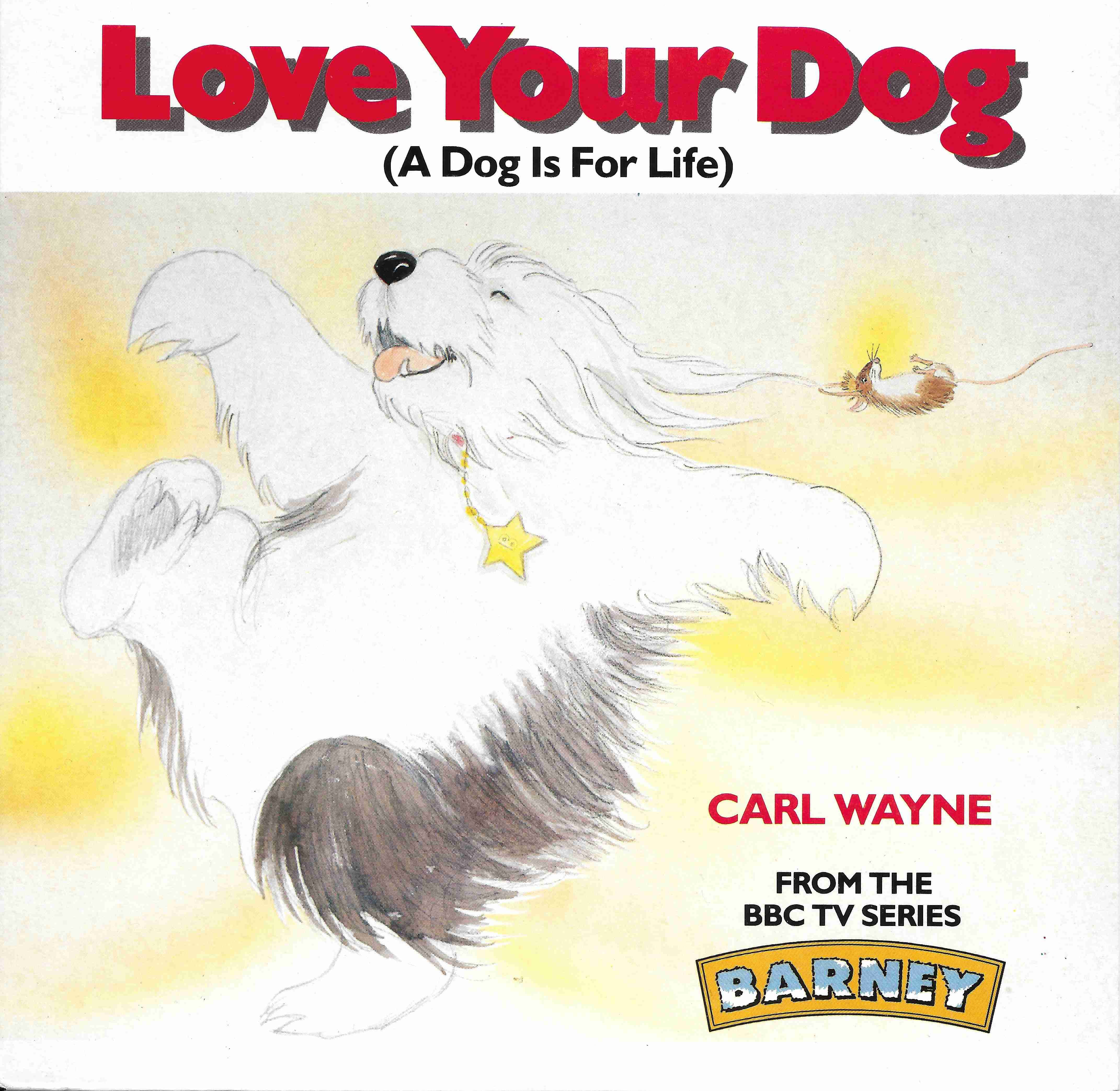Picture of Love your dog (Barney) by artist Carl Wayne / Mini Pops from the BBC singles - Records and Tapes library