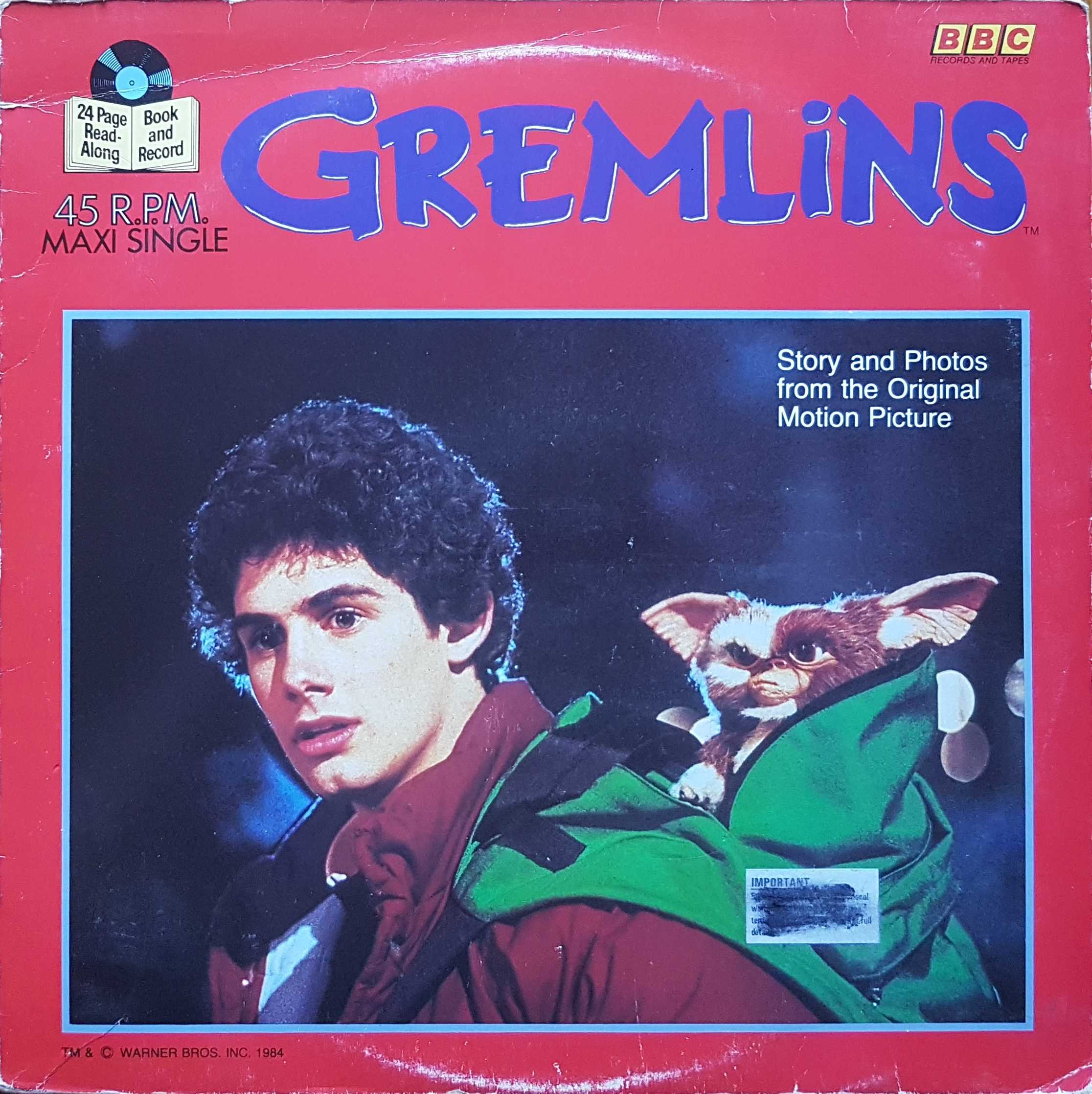 Picture of Gremlins by artist Unknown from the BBC 12inches - Records and Tapes library