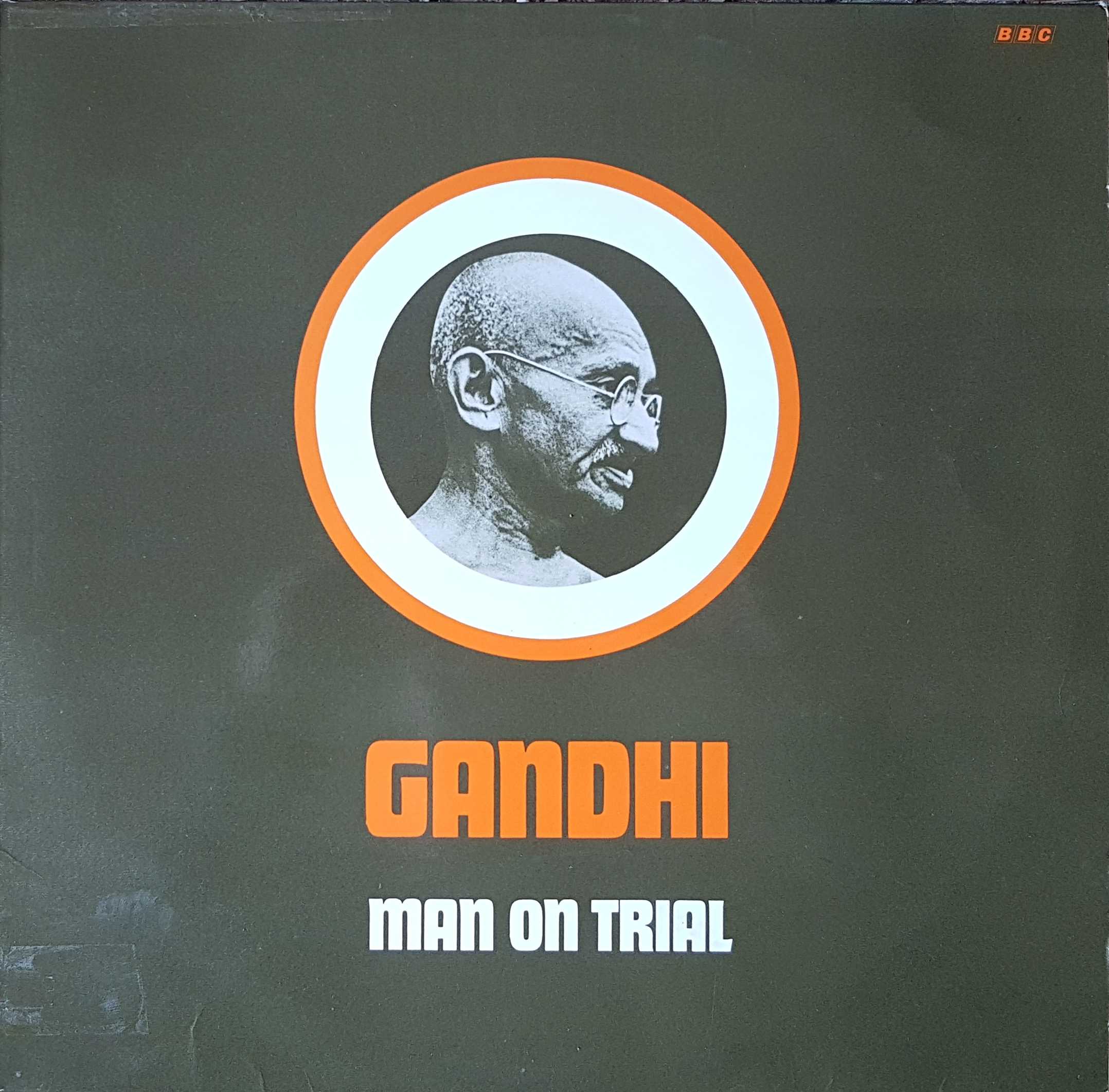Picture of Gandhi - Man on trial by artist Francis Watson from the BBC albums - Records and Tapes library