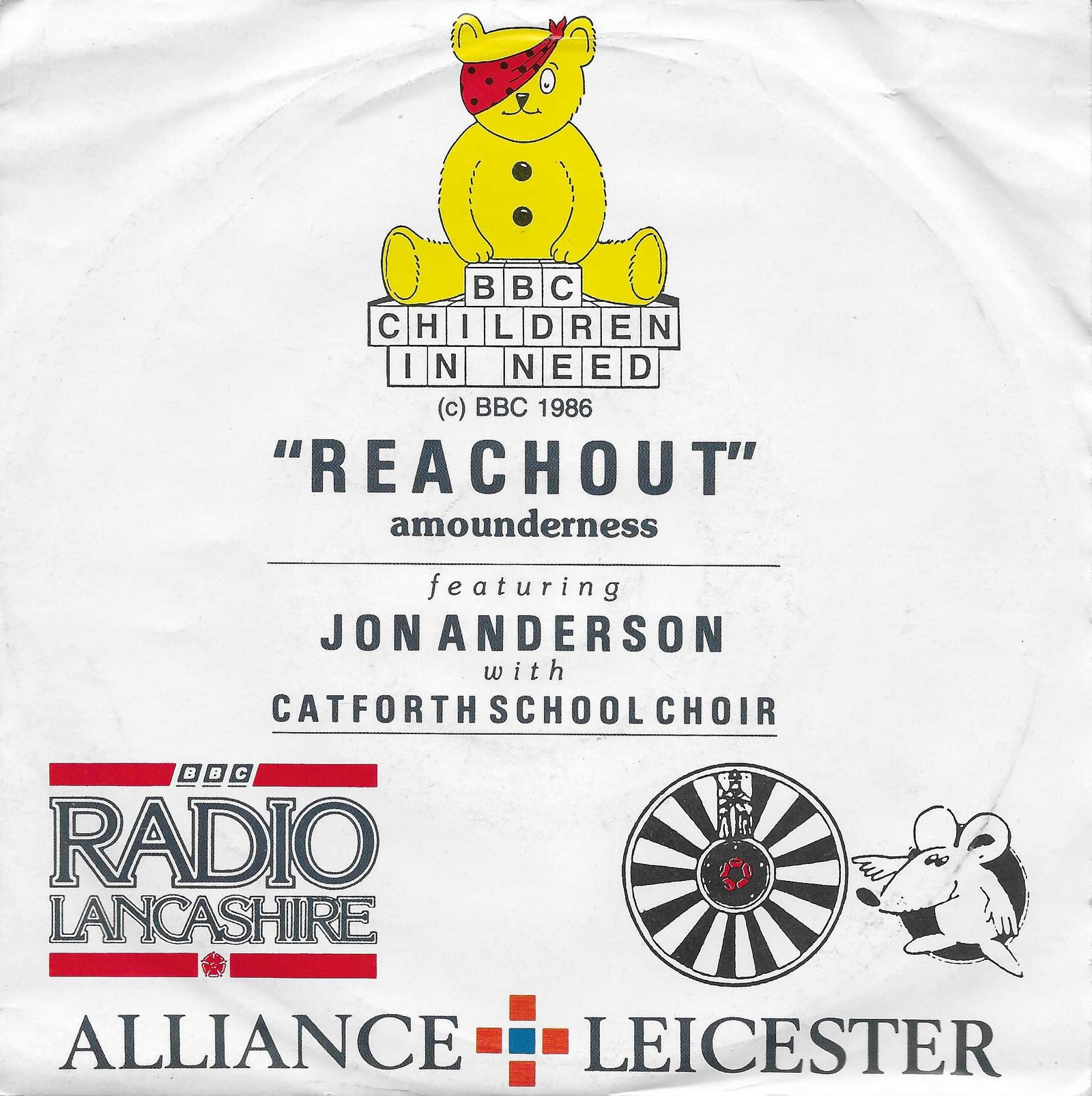 Picture of Reachout (BBC children in need) by artist Price / Green from the BBC singles - Records and Tapes library