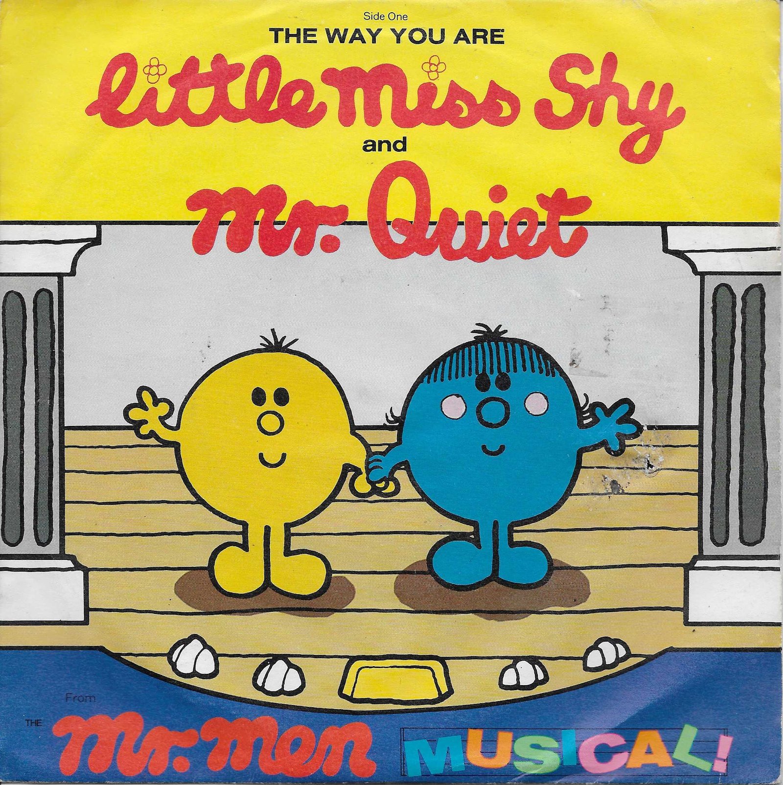 SAFEMR 69 Mister men - Mr Quiet, Little Miss Shy Roger Hargreaves from the BBC records and Tapes library Front cover of SAFEMR 69