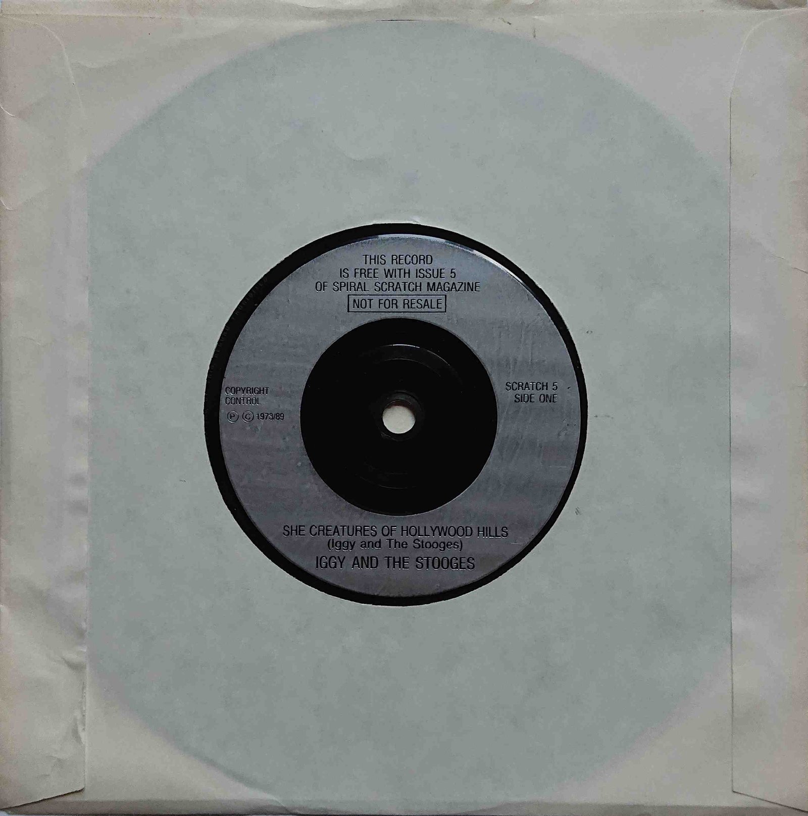 SCRATCH 5 She creatures of Hollywood Hills Iggy and the Stooges  Front cover of SCRATCH 5