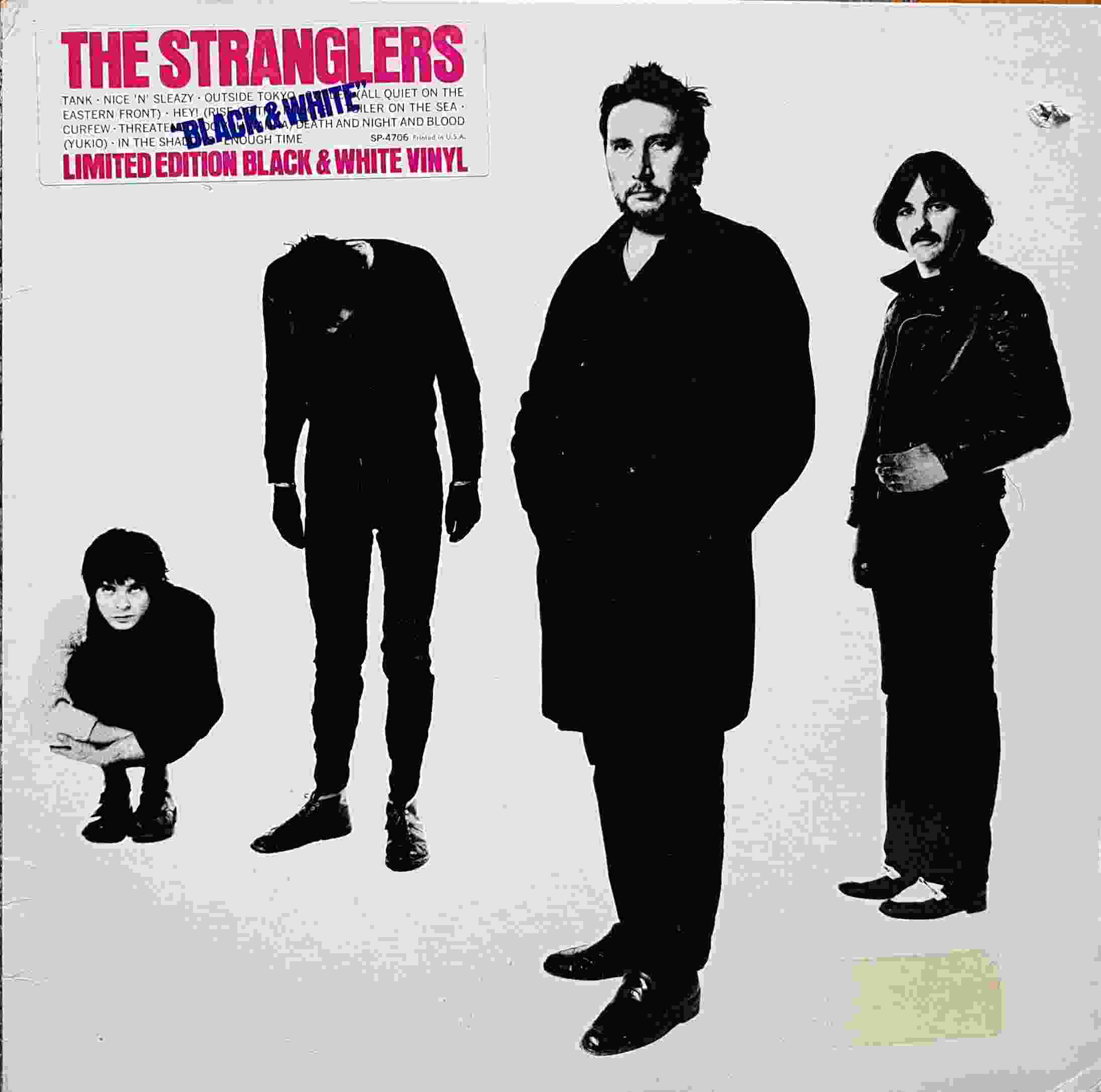 Picture of SP 4706 P Black and white - US import (Coloured vinyl, promotional record) by artist The Stranglers  from The Stranglers albums