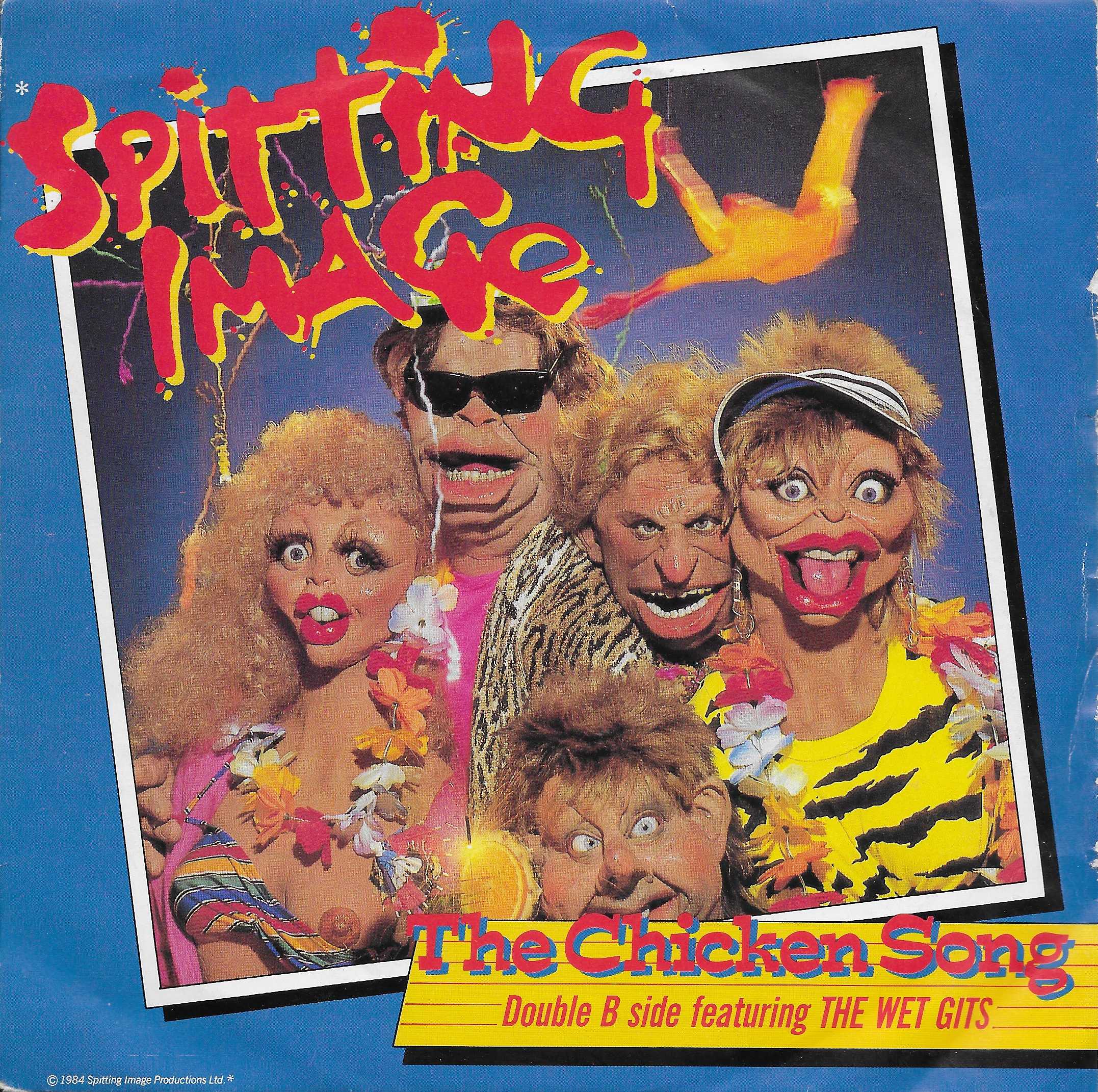 Picture of The chicken song (Spitting image) by artist Pope / Grant / Naylor from ITV, Channel 4 and Channel 5 singles library