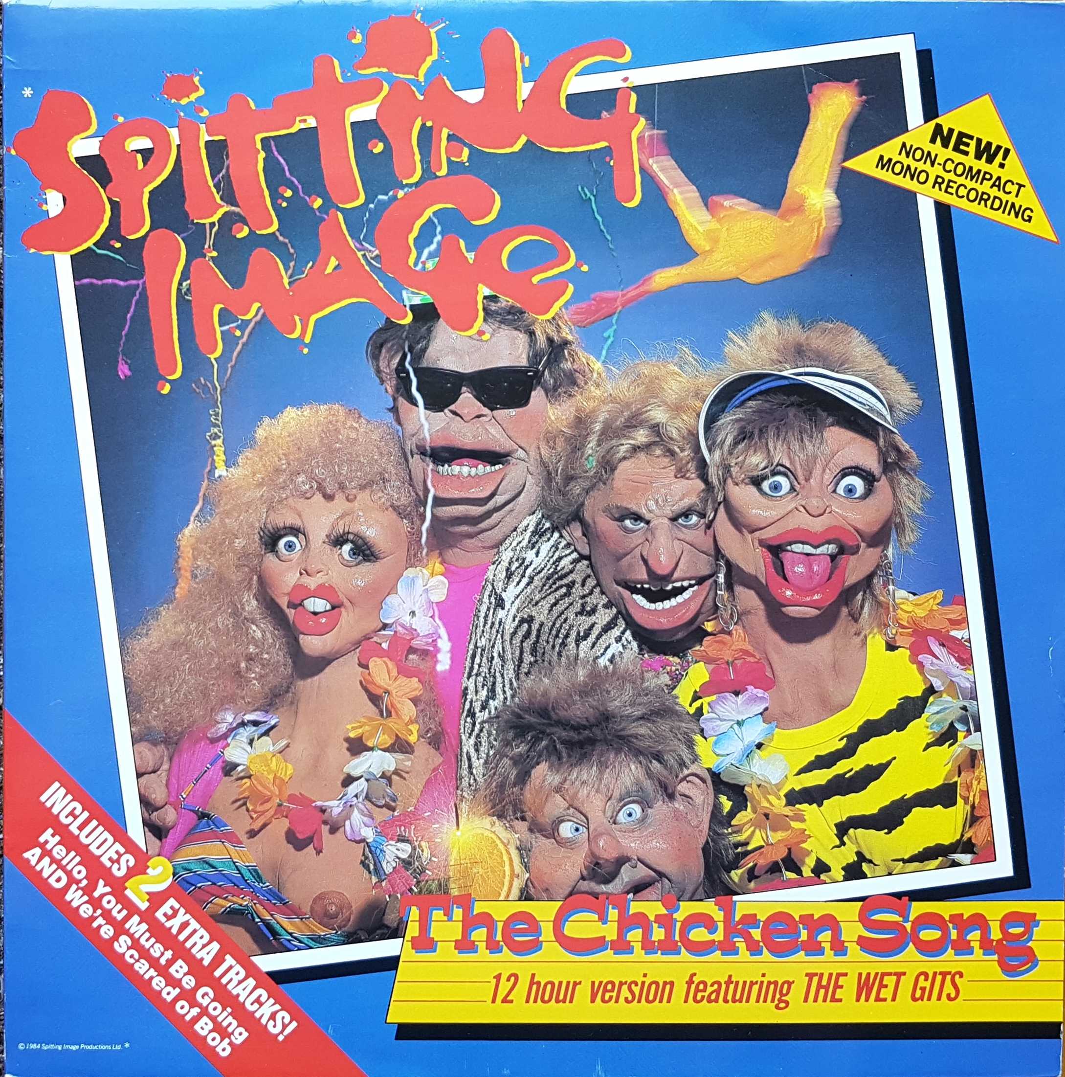 Picture of The chicken song (Spitting image) by artist Pope / Grant / Naylor from ITV, Channel 4 and Channel 5 12inches library