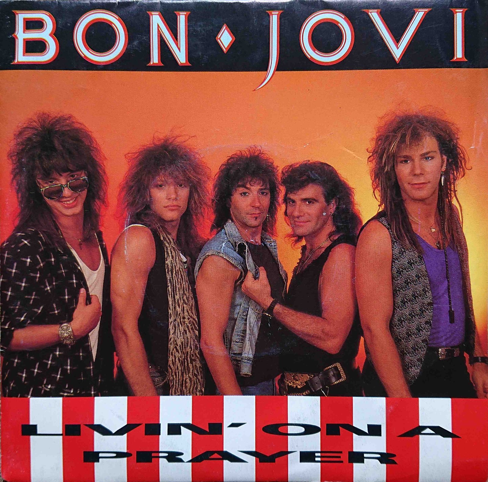 VER 28 Livin' on a prayer Bon Jovi  Front cover of VER 28