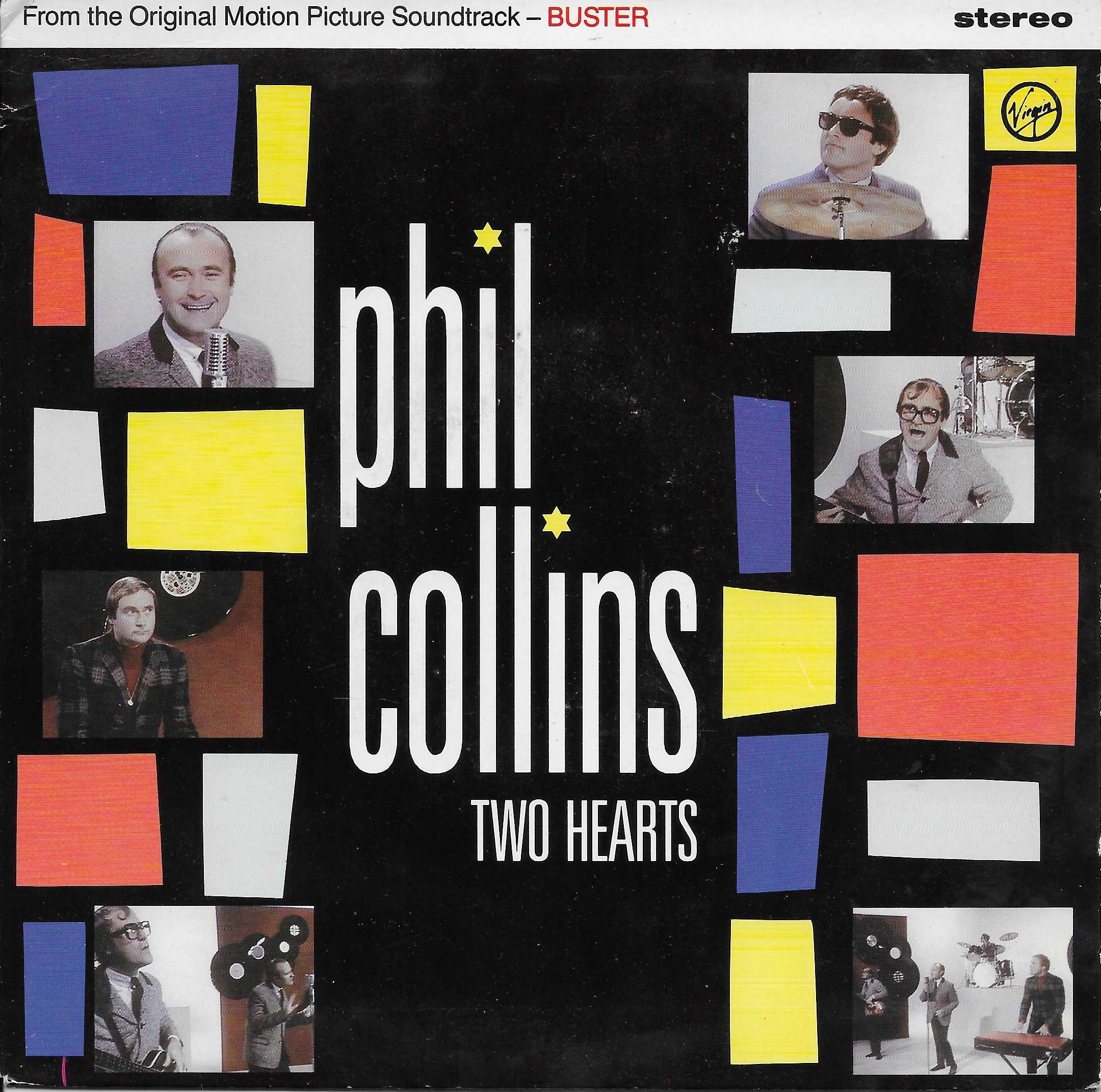Picture of Two hearts (Buster) by artist Phil Collins from ITV, Channel 4 and Channel 5 singles library